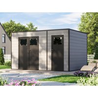 26% billiger! WPC Holzgartenhaus Modell Cubus 2-Raum 10,98 m² 12m² Unkategorisiert online kaufen