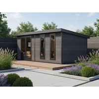 26% billiger! WPC Holzgartenhaus Modell Panorama 16,64 m² 15m² Unkategorisiert online kaufen