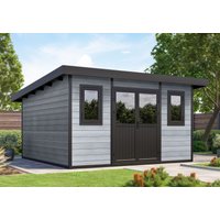 27% billiger! WPC Holzgartenhaus Modell Duo Color 15 m² 15m² Unkategorisiert online kaufen