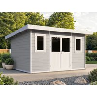 30% billiger! WPC Holzgartenhaus Modell Nexo White 11,28 m² 12m² Unkategorisiert online kaufen