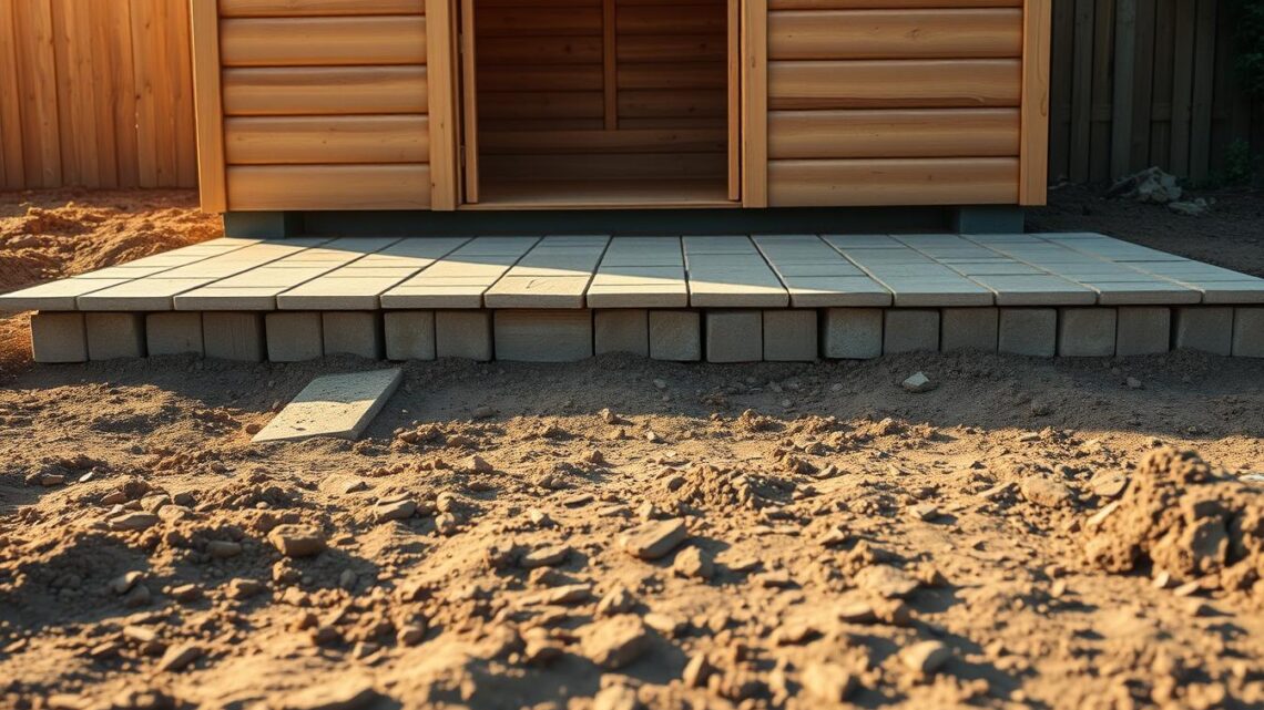 Wie tief muss das Fundament für ein Gartenhaus sein?