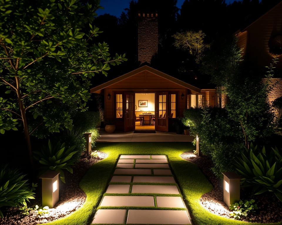 Außenbeleuchtung für Gartenhaus