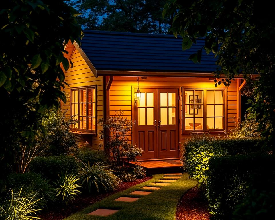 Planung der Gartenhaus-Beleuchtung