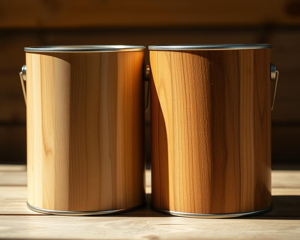 Lasur oder Lack für Holzschutz