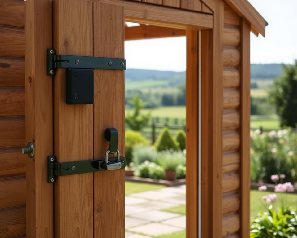 Gartenhaus Türsicherung Gartenhaus Türsicherung