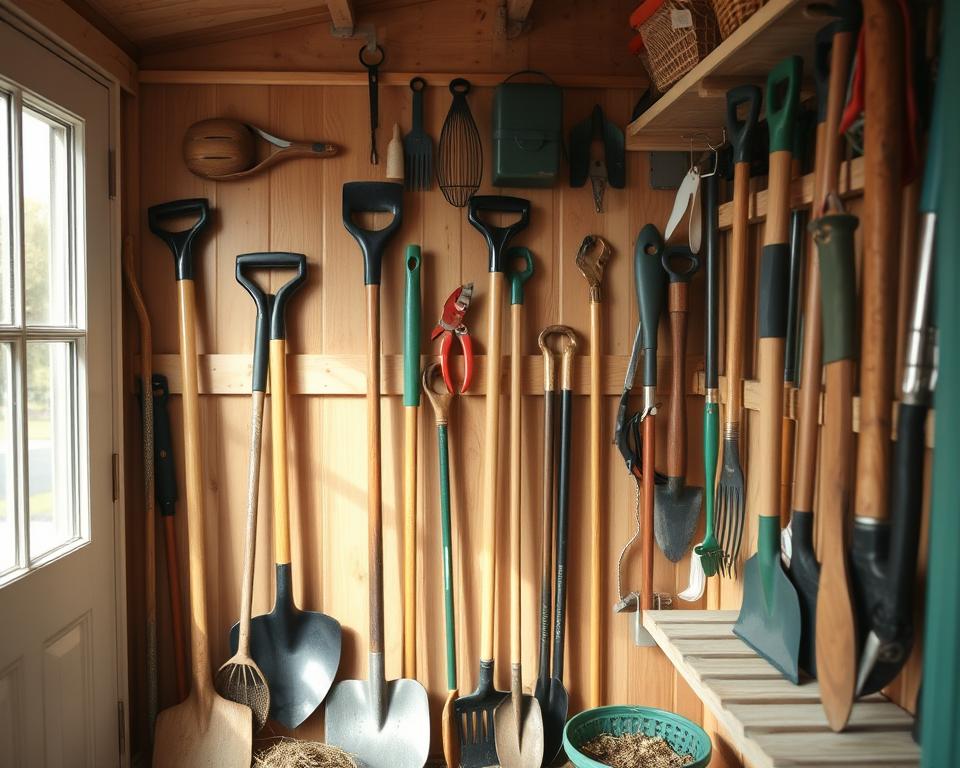 Gartenwerkzeuge organisieren Gartenwerkzeuge organisieren