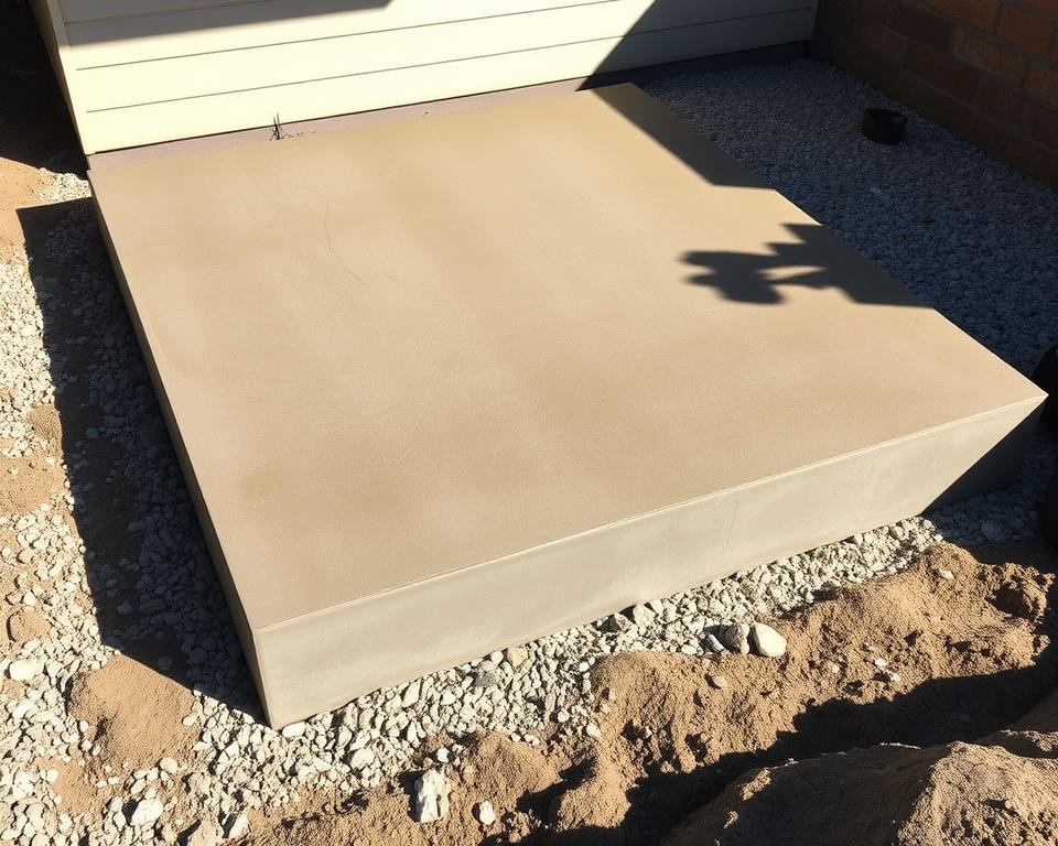 Gartenhaus Fundament