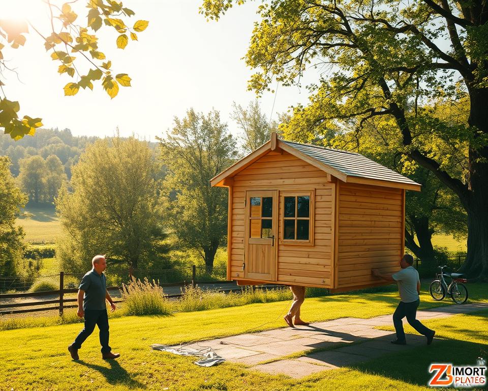 Gartenhaus Lieferung