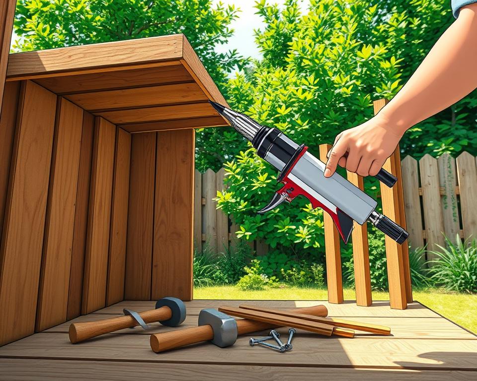 Dach abdichten Gartenhaus Reparaturen