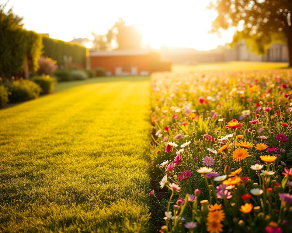 Rasenpflege Wildblumenwiese Vergleich