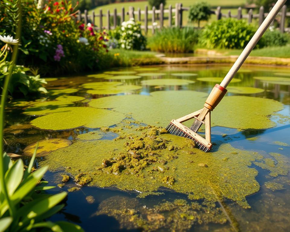Schlamm Algen entfernen