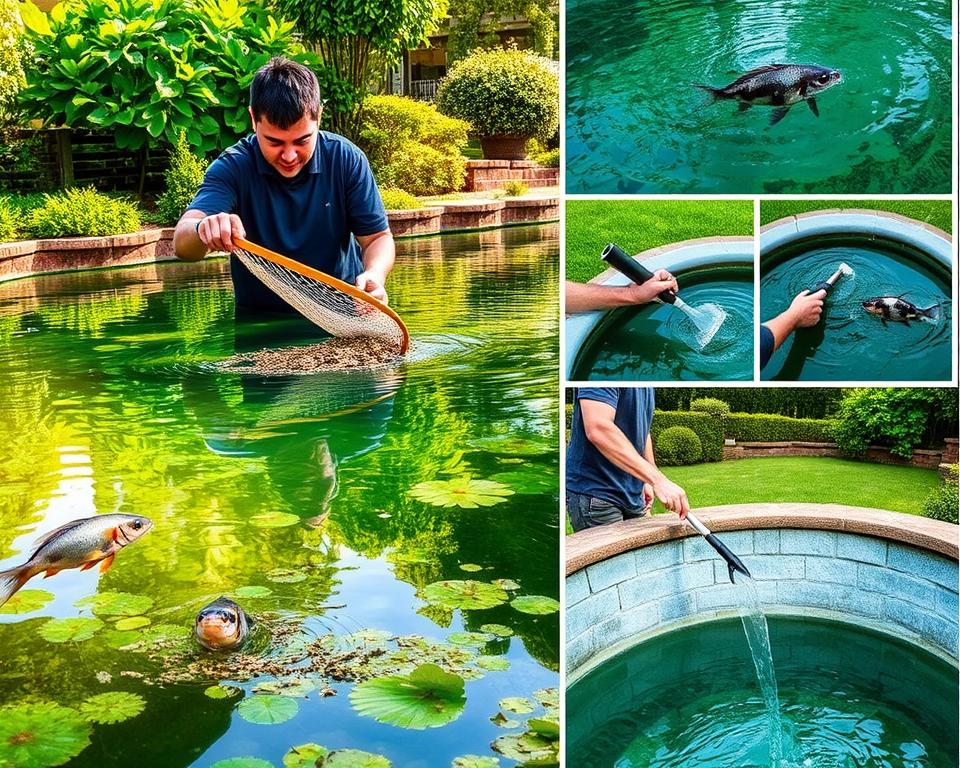 Teichreinigung Schritt für Schritt