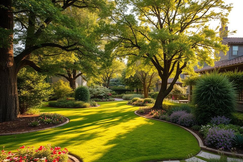 pflegeleichten großen Garten gestalten