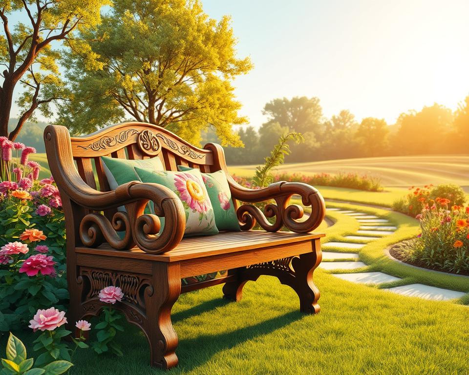 Kreative Gartenbank Design Inspiration