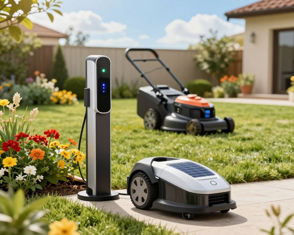 Mähroboter Ladestation Setup