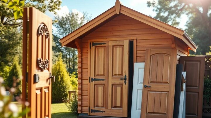 Türen für Ihr Holz-Gartenhaus auswählen und richtig einbauen
