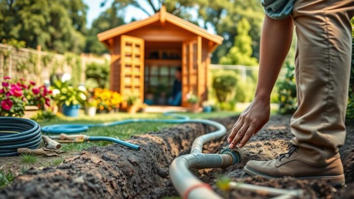 Wasseranschluss Gartenhaus installieren – Anleitung