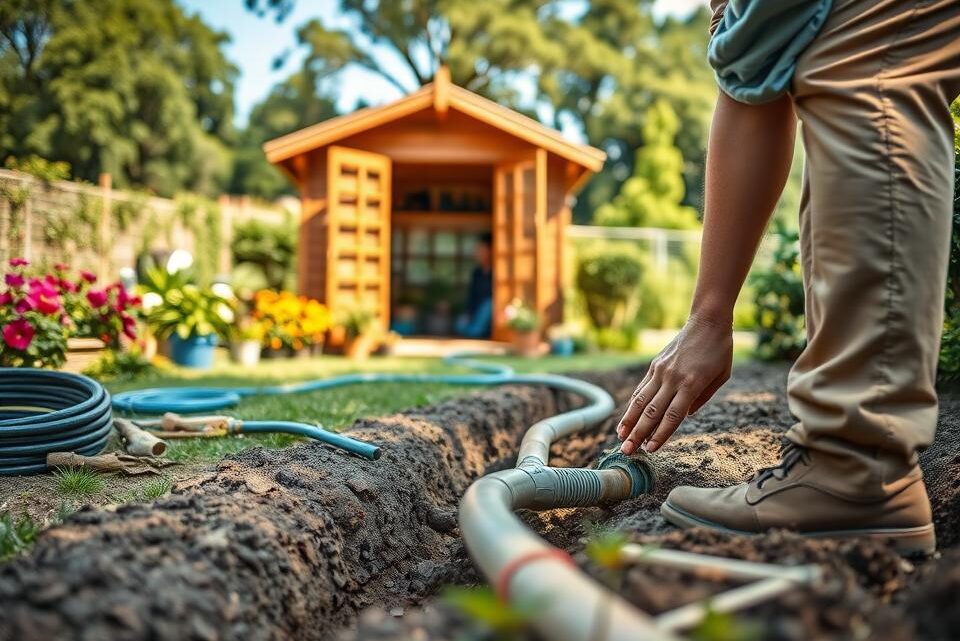 Wasseranschluss Gartenhaus installieren – Anleitung