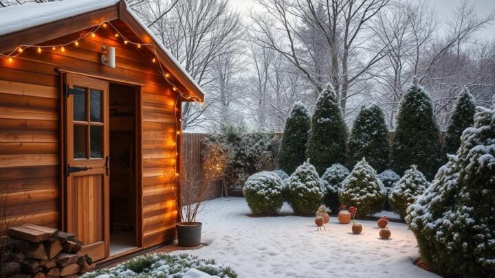 Wie mache ich mein Gartenhaus winterfest in einfachen Schritten?