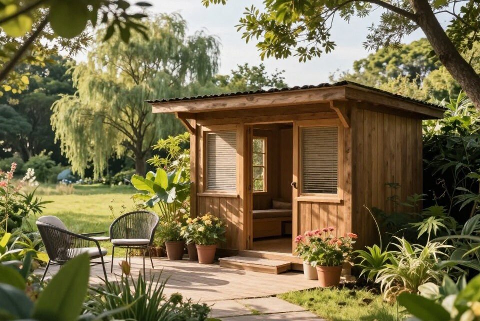 Gartenhaus mit Abhörschutz