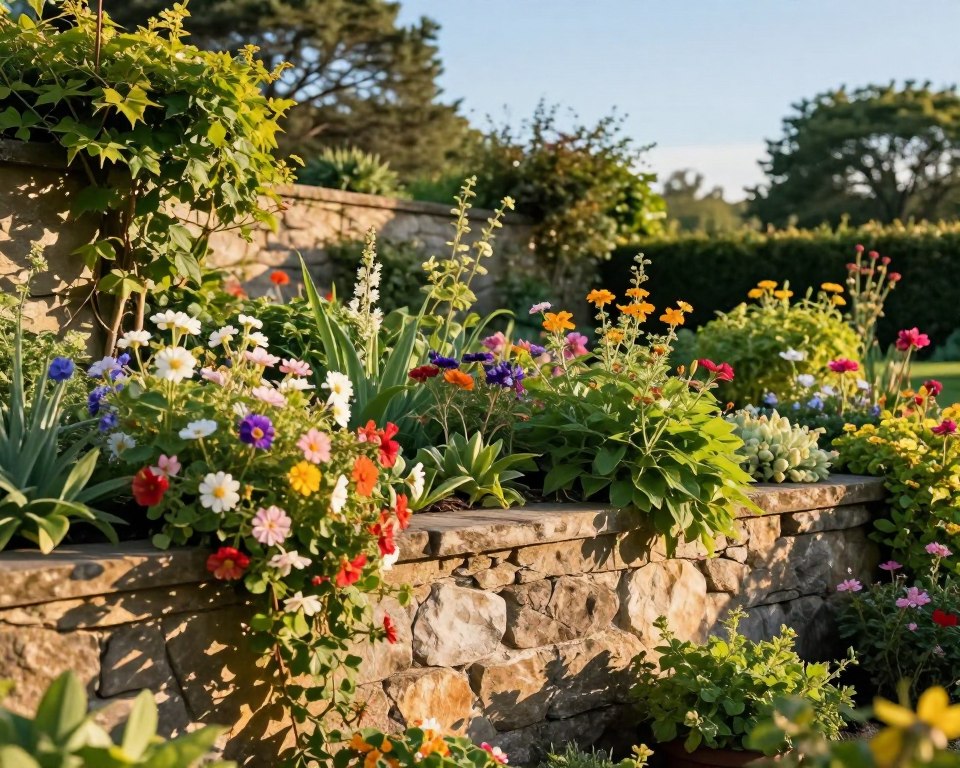 Gartenmauer Bepflanzung Gartenmauer Bepflanzung
