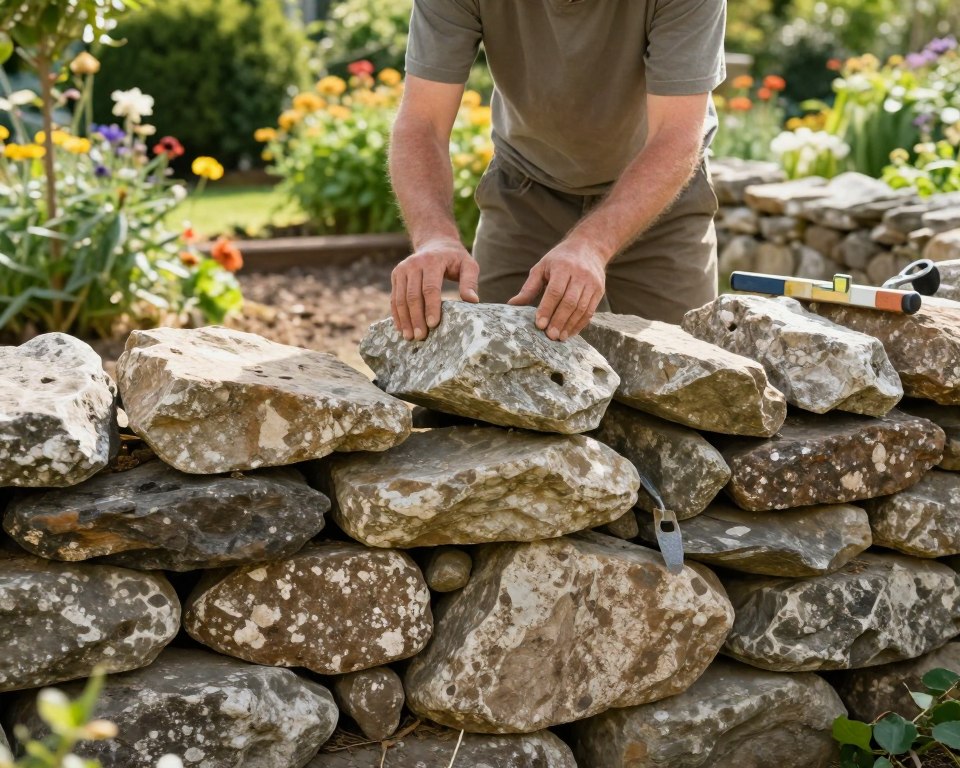 Trockenmauer Aufbau Trockenmauer Aufbau