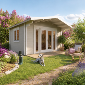26% weniger ✓ Fichtenhaus | Holz-Gartenhaus | 5 × 4 m | Kim 70 F | Satteldach | 20 m²