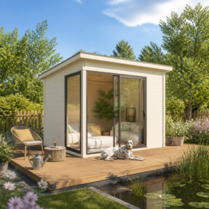26% weniger ✓ Fichtenhaus | Holz-Gartenhaus | 3 × 3 m | Amrum-1 | mit Schiebetüren | 9 m² Unkategorisiert online kaufen
